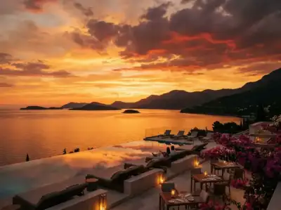 Zalazak sunca s rooftop terase hotela