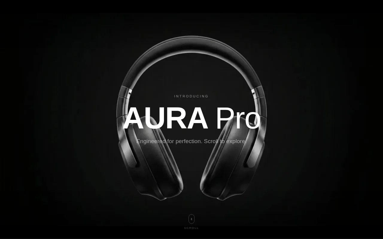Screenshot: 3D Product Scroll