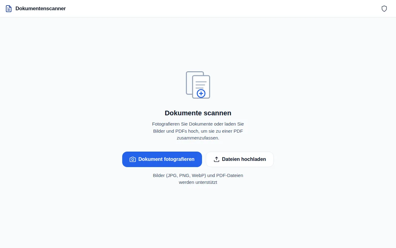 Screenshot: Dokument-Scanner
