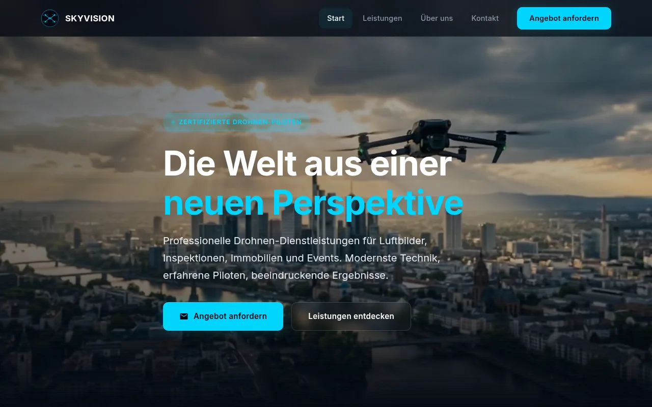 Screenshot: SkyVision Drone Services