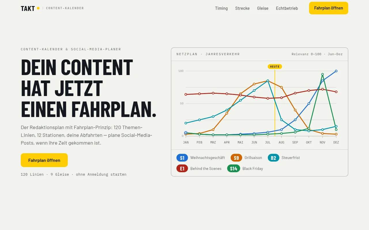 Screenshot: TAKT