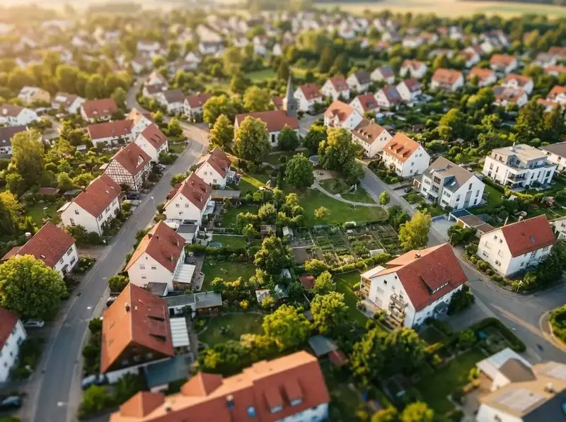 Luftaufnahme einer Immobilie