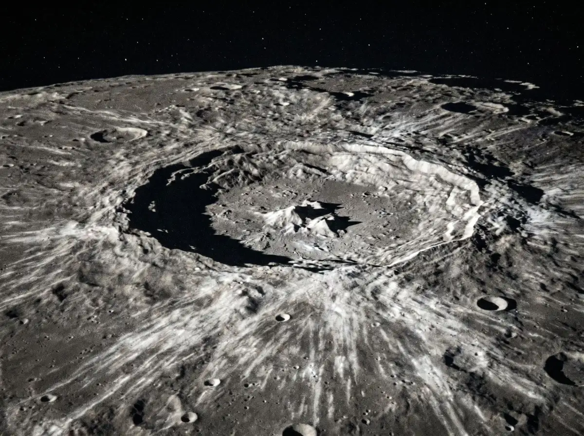Copernicus-Krater mit Strahlensystem