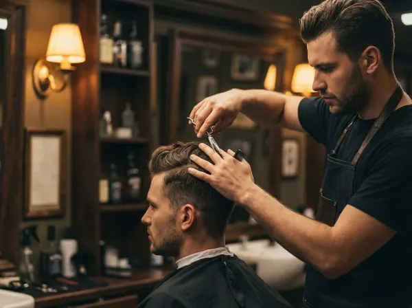 Professioneller Herrenschnitt bei S1 Haircut München